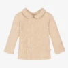 1 + In The Family Beige Ribbed Cotton Top