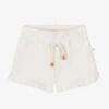 1 + In The Family Girls Ivory Cotton Shorts