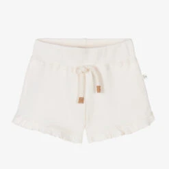 1 + In The Family Girls Ivory Cotton Shorts