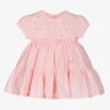 A Dee Girls Pink Cotton Dress Set
