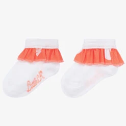 A Dee Girls White & Orange Frilly Socks 5 A Dee Girls White & Orange Frilly Socks -Deals Whimsy Collection Store a dee girls white orange frilly socks 507012 16c9c2edb8524e71defaed14cc4b63a6985334c8