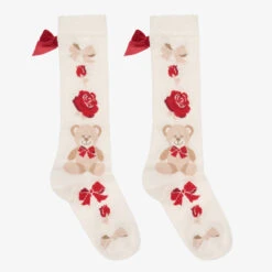 A Dee Ivory & Teddy Bow Socks