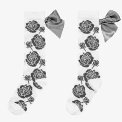 A Dee White & Grey Rose Socks -Deals Whimsy Collection Store a dee white grey rose socks 472757 a10e85723d8a9f0b108b3b551c1e16ecf6a2d050