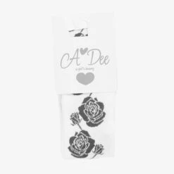 A Dee White & Grey Rose Tights -Deals Whimsy Collection Store a dee white grey rose tights 472747 725568886d84f43fa482ffd569fb34c6e920297a