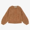 Abel & Lula Girls Brown Knitted Sweater