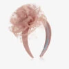 Abel & Lula Girls Dusky Pink Fascinator Hairband