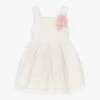 Abel & Lula Girls Ivory Circle Lace Dress