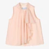 Abel & Lula Girls Pink Crêpe Chiffon Blouse