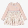 Abuela Tata Girls Pink Floral Knit Dress