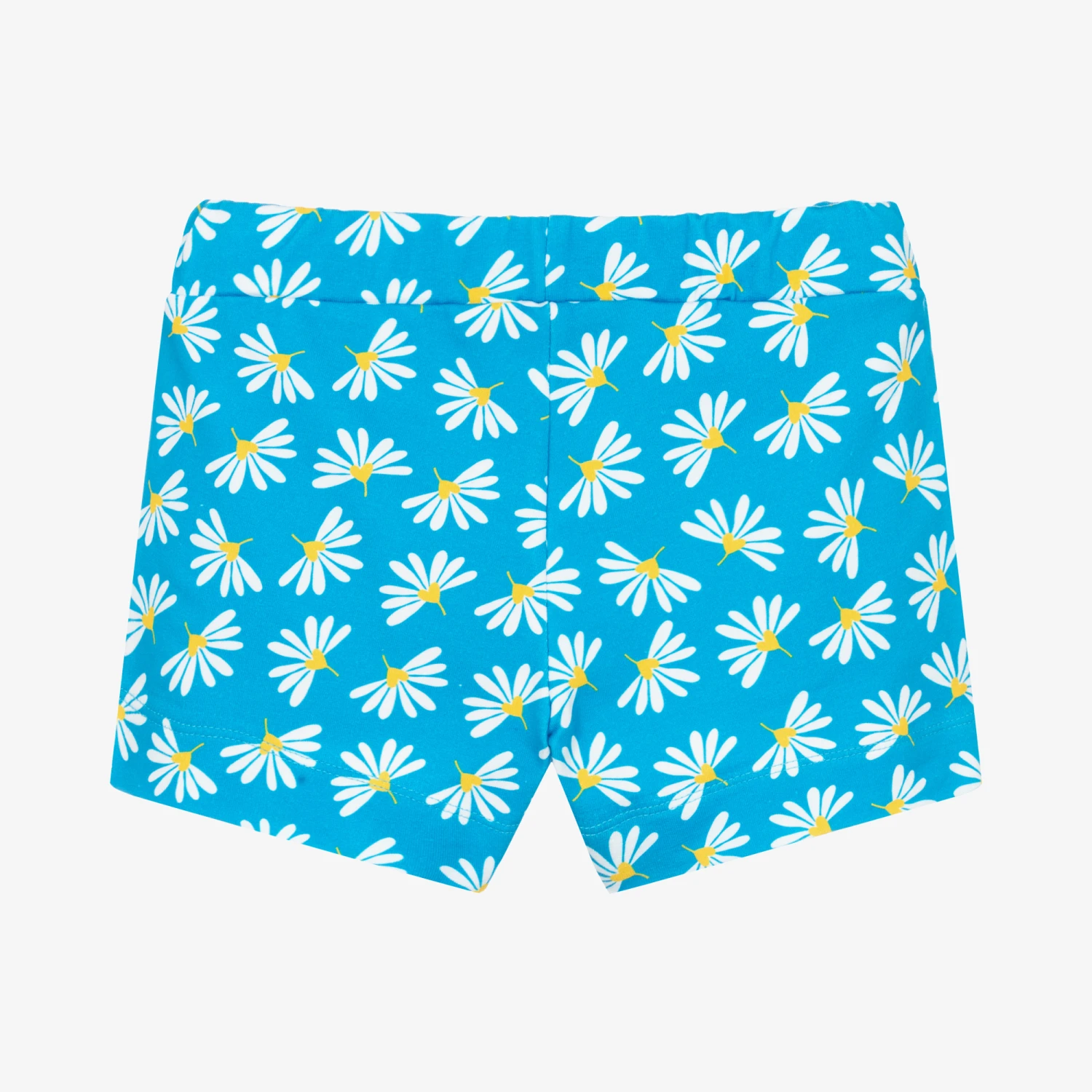 Agatha Ruiz De La Prada Girls Blue Cotton Flower Print Shorts 2 Agatha Ruiz De La Prada Girls Blue Cotton Flower Print Shorts - Image 2