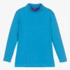 Agatha Ruiz De La Prada Girls Blue Turtle Neck Top