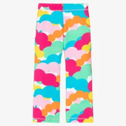 Agatha Ruiz De La Prada Girls Cotton Bubble Print Flared Trousers