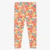 Agatha Ruiz De La Prada Girls Orange Floral Print Leggings