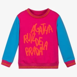 Agatha Ruiz De La Prada Girls Pink & Blue Sweatshirt