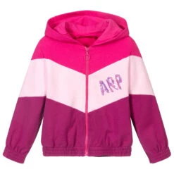 Agatha Ruiz De La Prada Girls Pink Hooded Zip-Up Top