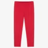 Agatha Ruiz De La Prada Girls Red Cotton Leggings