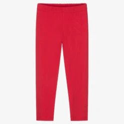 Agatha Ruiz De La Prada Girls Red Cotton Leggings