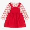 Agatha Ruiz De La Prada Girls Red Pinafore Dress Set