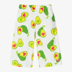 Agatha Ruiz De La Prada Girls White Cotton Culotte Trousers