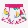 Agatha Ruiz De La Prada Girls White & Pink Logo Shorts