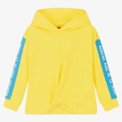 Agatha Ruiz De La Prada Girls Yellow Cotton Hoodie