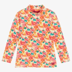 Agatha Ruiz De La Prada Orange Cotton Turtleneck Top