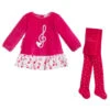 Agatha Ruiz De La Prada Pink Musical Notes Dress Set