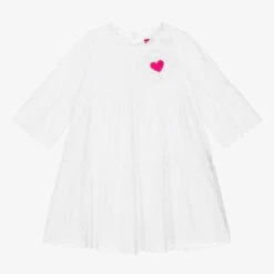 Agatha Ruiz De La Prada White Broderie Anglaise Dress