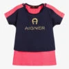 AIGNER Blue & Pink Sports Top Set