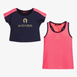 AIGNER Blue & Pink Sports Top Set -Deals Whimsy Collection Store aigner blue pink sports top set 325112 fe1d7aa336db1917d6ea5655c63e4189f8983bbe