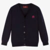 AIGNER Girls Blue Cotton Cardigan