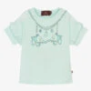 AIGNER Girls Blue Elephant Print Logo T-Shirt