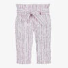 AIGNER Pink & White Cotton Trousers