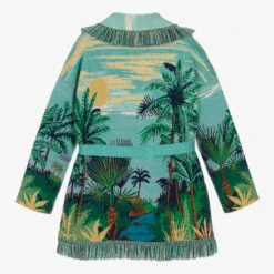 Alanui Blue & Green Tropical Wool Icon Cardigan -Deals Whimsy Collection Store alanui blue green tropical wool icon cardigan 506449 26515edb3f7c94e90e6669f144e8f0d428050356