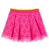 Alberta Ferretti Fuchsia Pink Cotton Lace Skirt