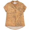 Alviero Martini Dark Beige Geo Map Blouse