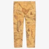 Alviero Martini Dark Beige Geo Map Leggings