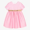 Alviero Martini Girls Pink Geo Map Dress