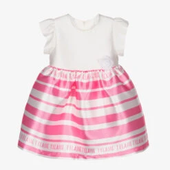 Alviero Martini Girls Pink Stripe Dress