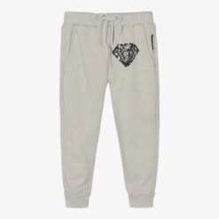 Andorine Girls Grey Cotton Joggers