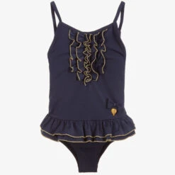 Angel's Face Blue Frill Swimsuit (UPF50+)