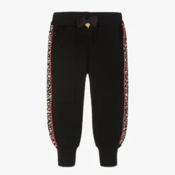 Angel's Face Girls Black Cotton Joggers