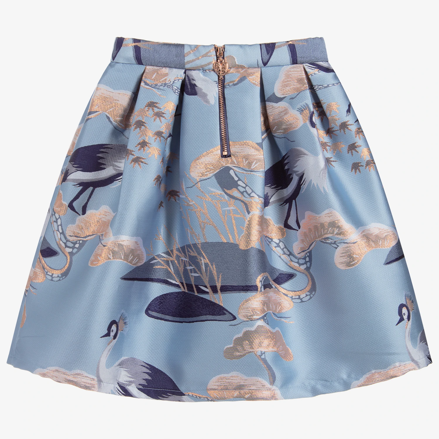 Angel's Face Girls Blue Jacquard Skirt 2 Angel's Face Girls Blue Jacquard Skirt - Image 2
