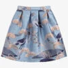 Angel's Face Girls Blue Jacquard Skirt