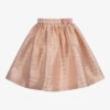 Angel's Face Girls Pink Brocade Skirt