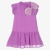 Angel's Face Girls Purple Chiffon Dress