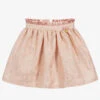 Angel's Face Pink & Gold Jacquard Skirt