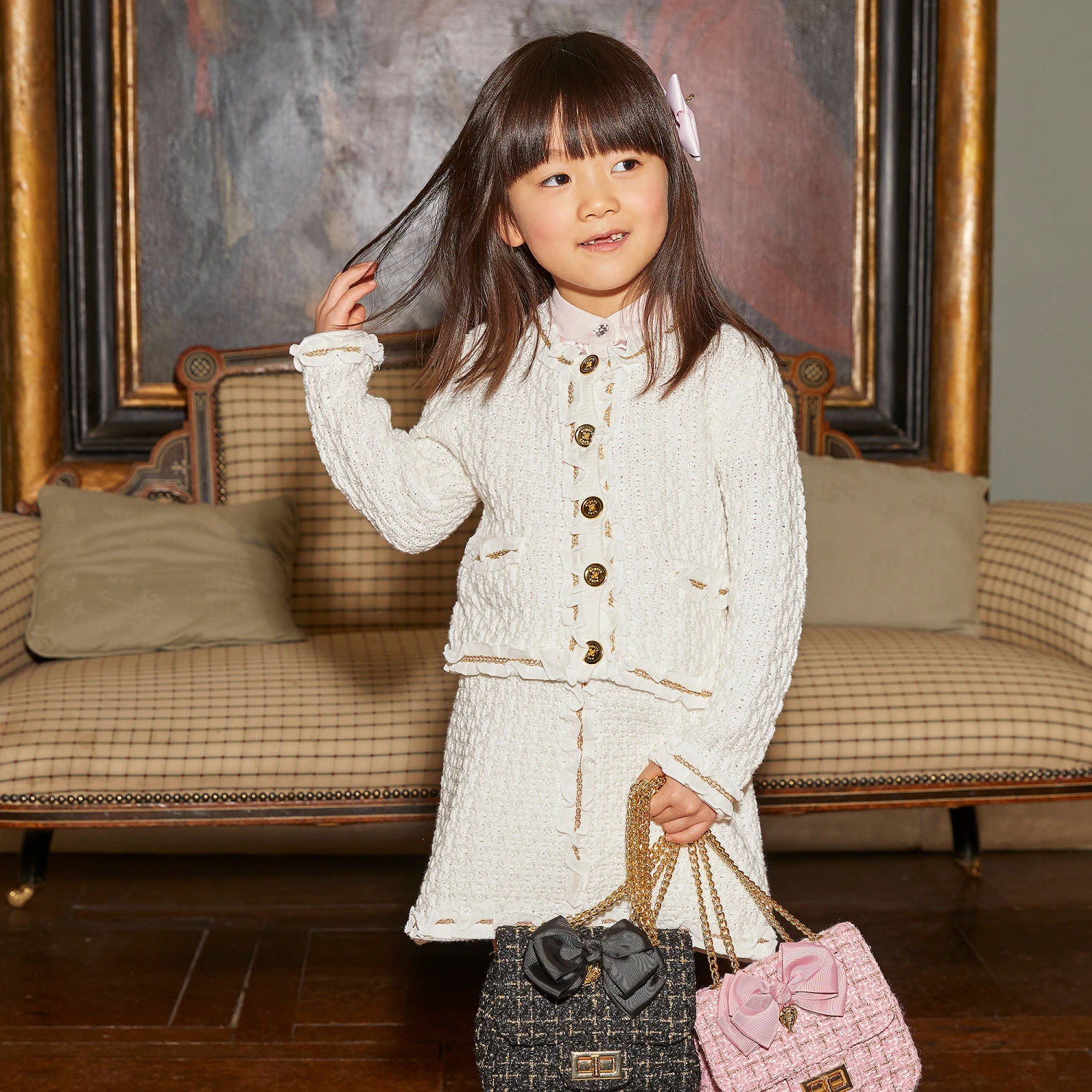 Angel's Face White Knitted Cardigan 2 Angel's Face White Knitted Cardigan - Image 2