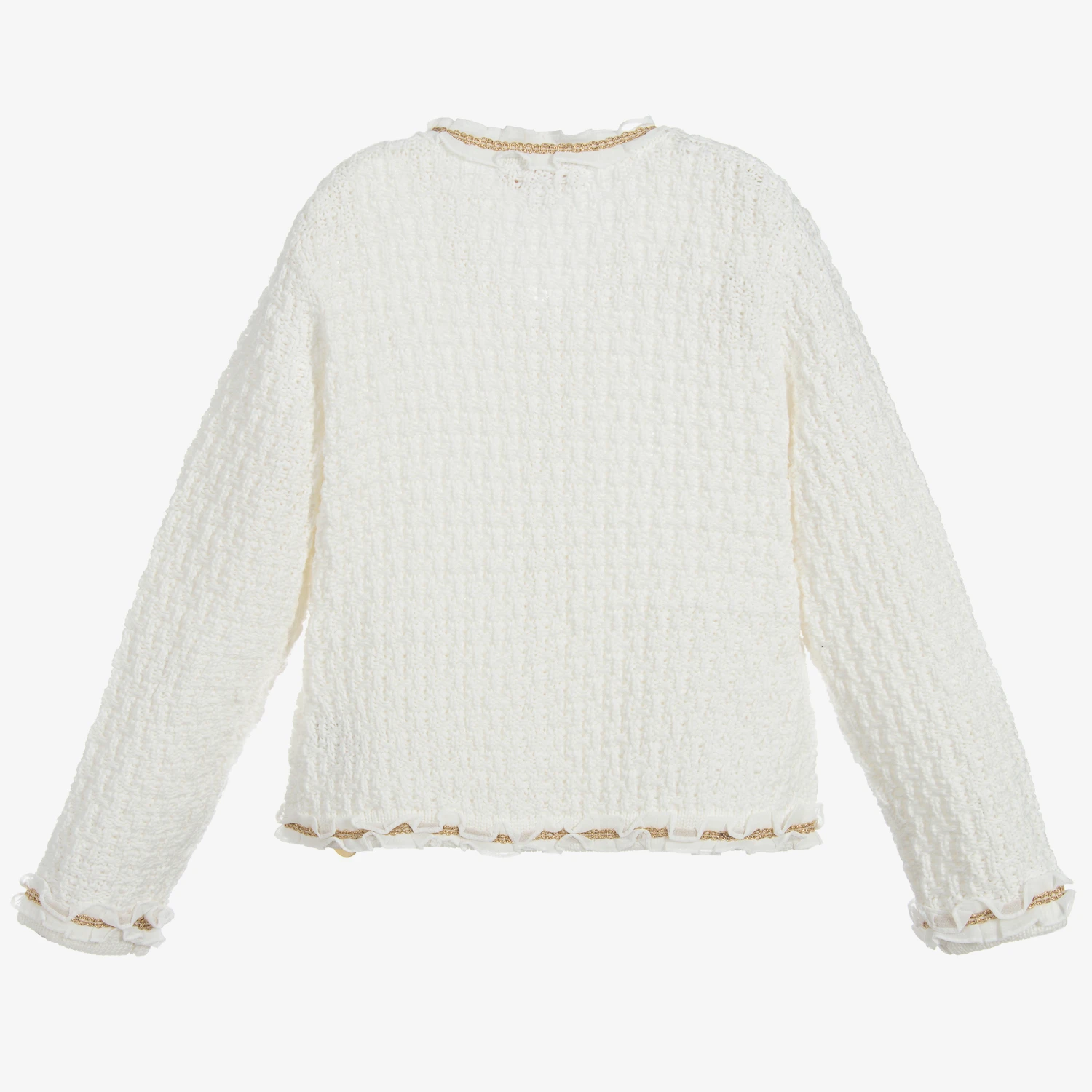 Angel's Face White Knitted Cardigan 3 Angel's Face White Knitted Cardigan - Image 3