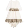 Aristocrat Kids Ivory Silk Handmade Dress